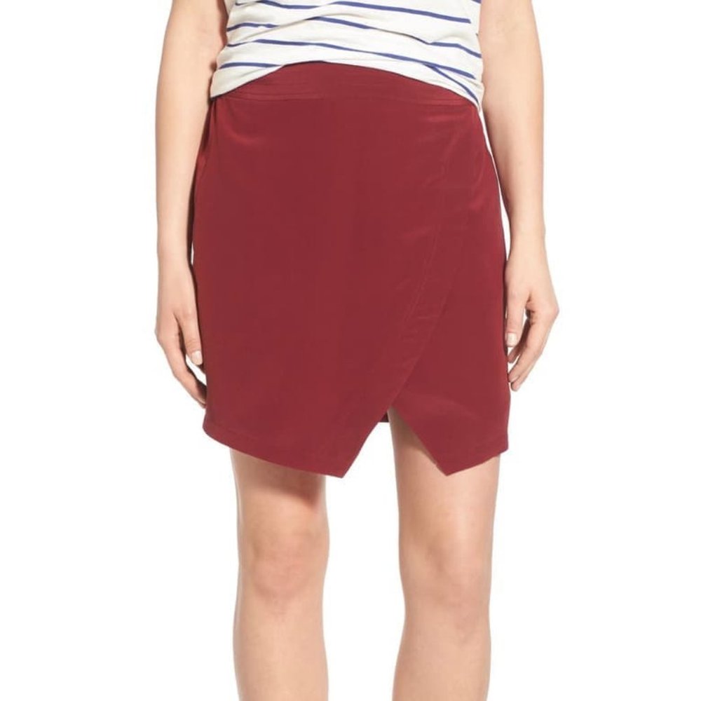 NWOT Madewell Silk Asymmetrical Skirt (Never Worn)